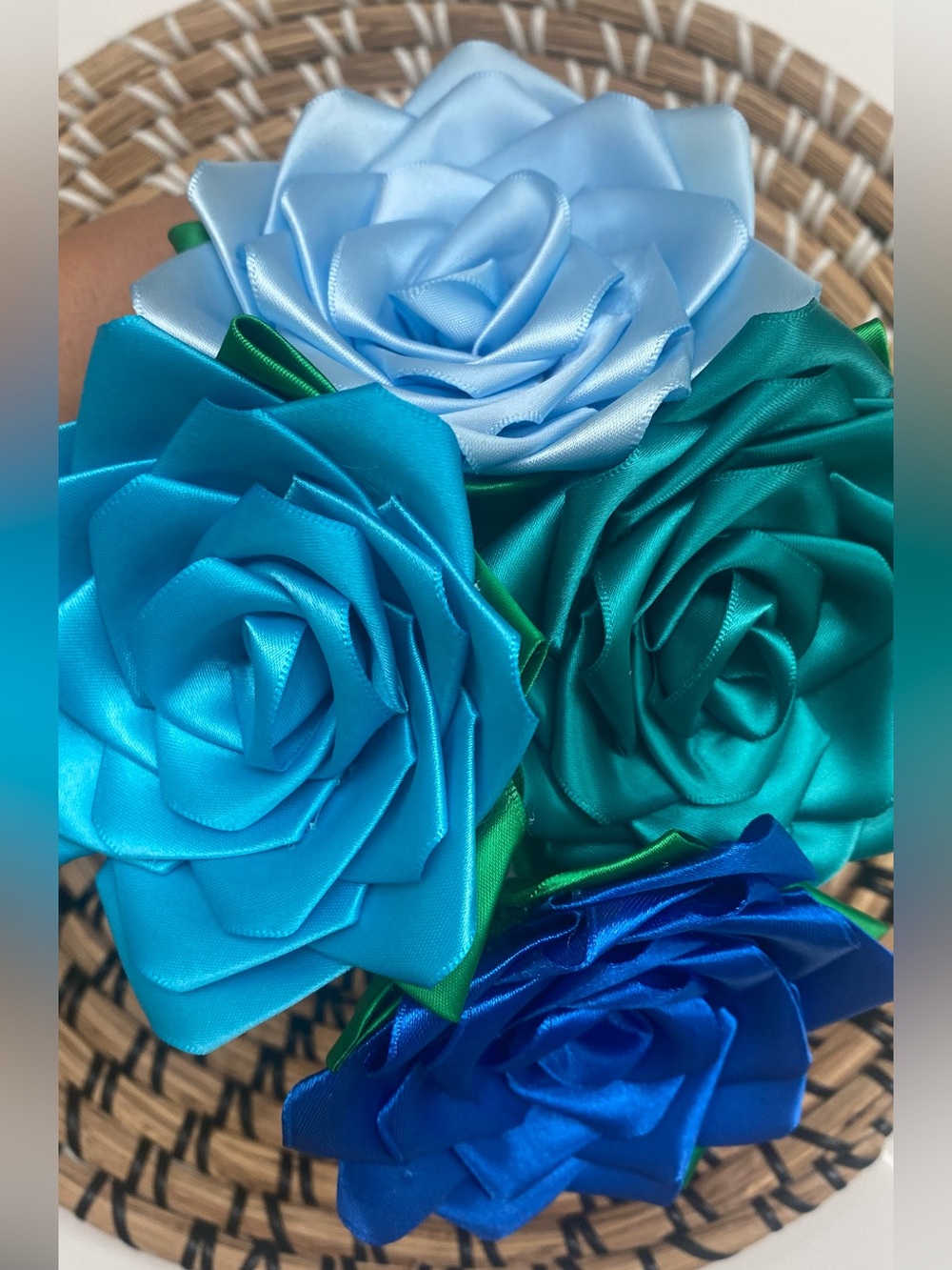 Hand Crafted Satin Rose Pen- Choose 1 - Picture 6 of 6